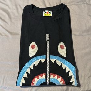 A Bathing Ape Glass Beads Shark Tee